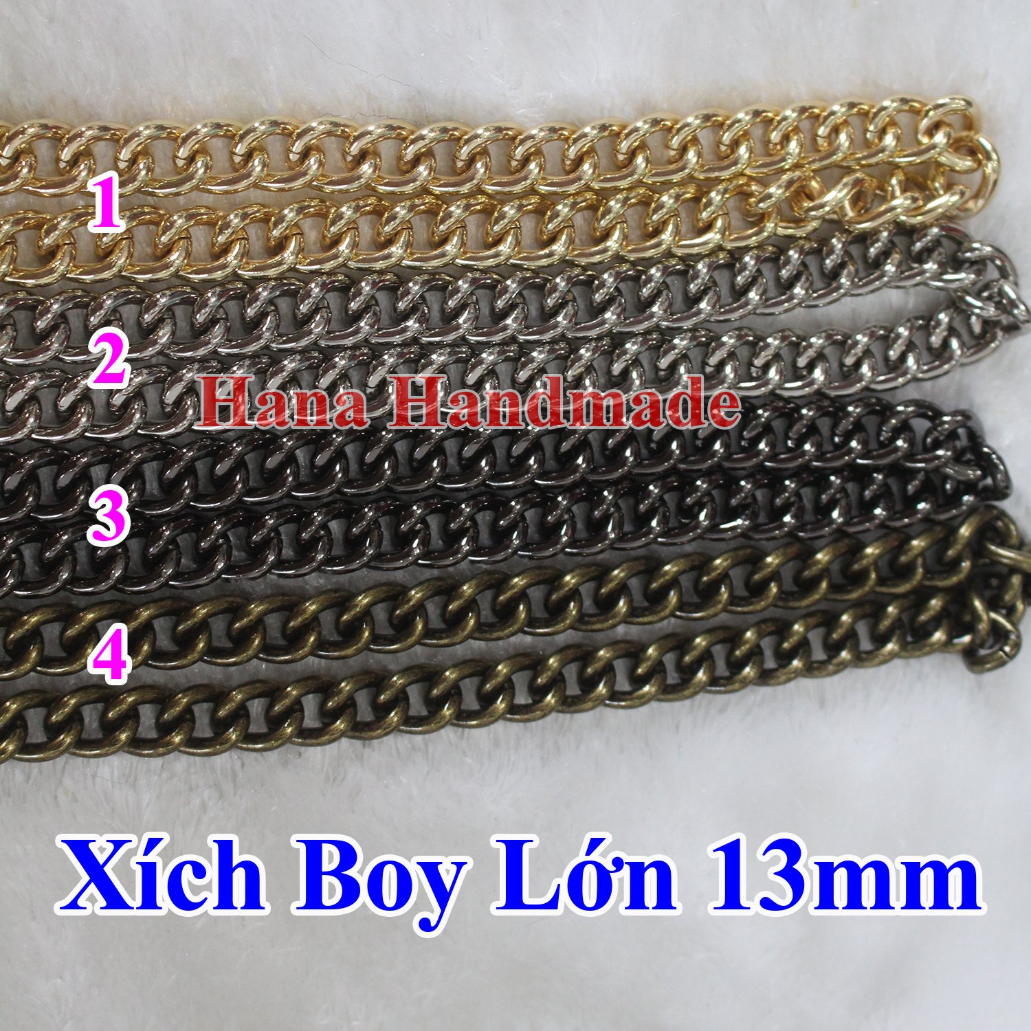 Xích boy tốt lớn ngang 13mm