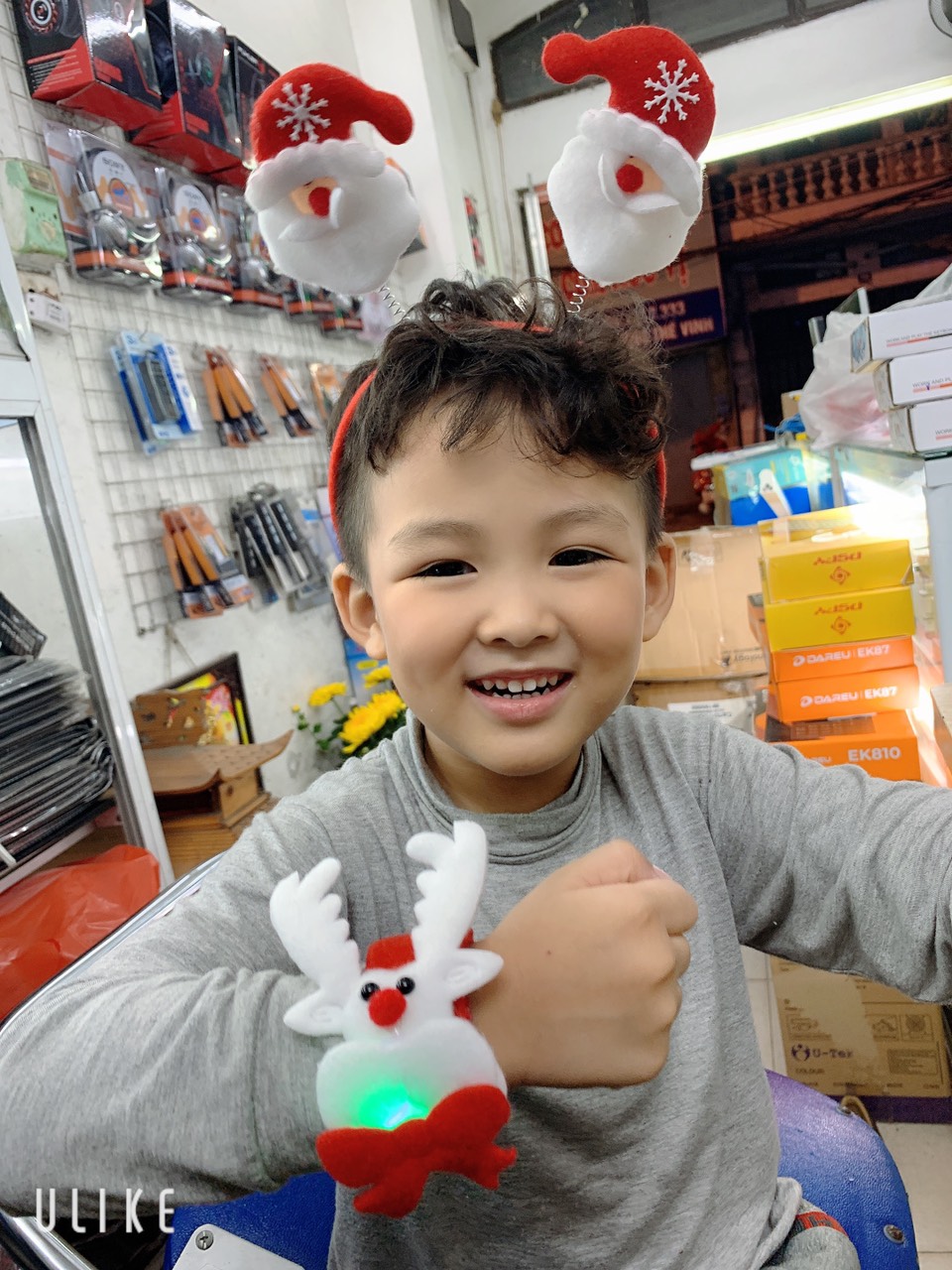 Bờm tóc noel tuần lộc, bờm lò xò