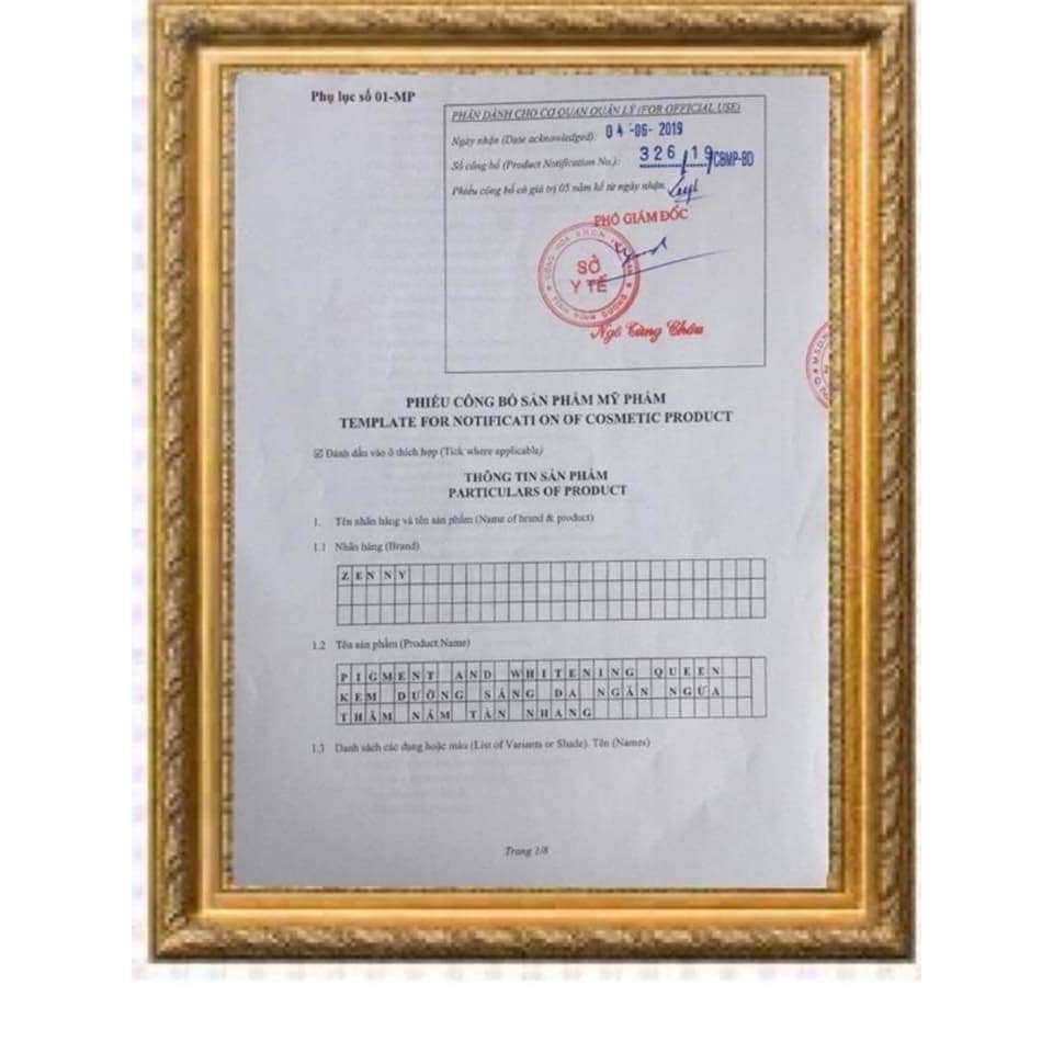 [HCM]Kem Dưỡng Da Zenny - Trắng Da Và Mờ Thâm Nám