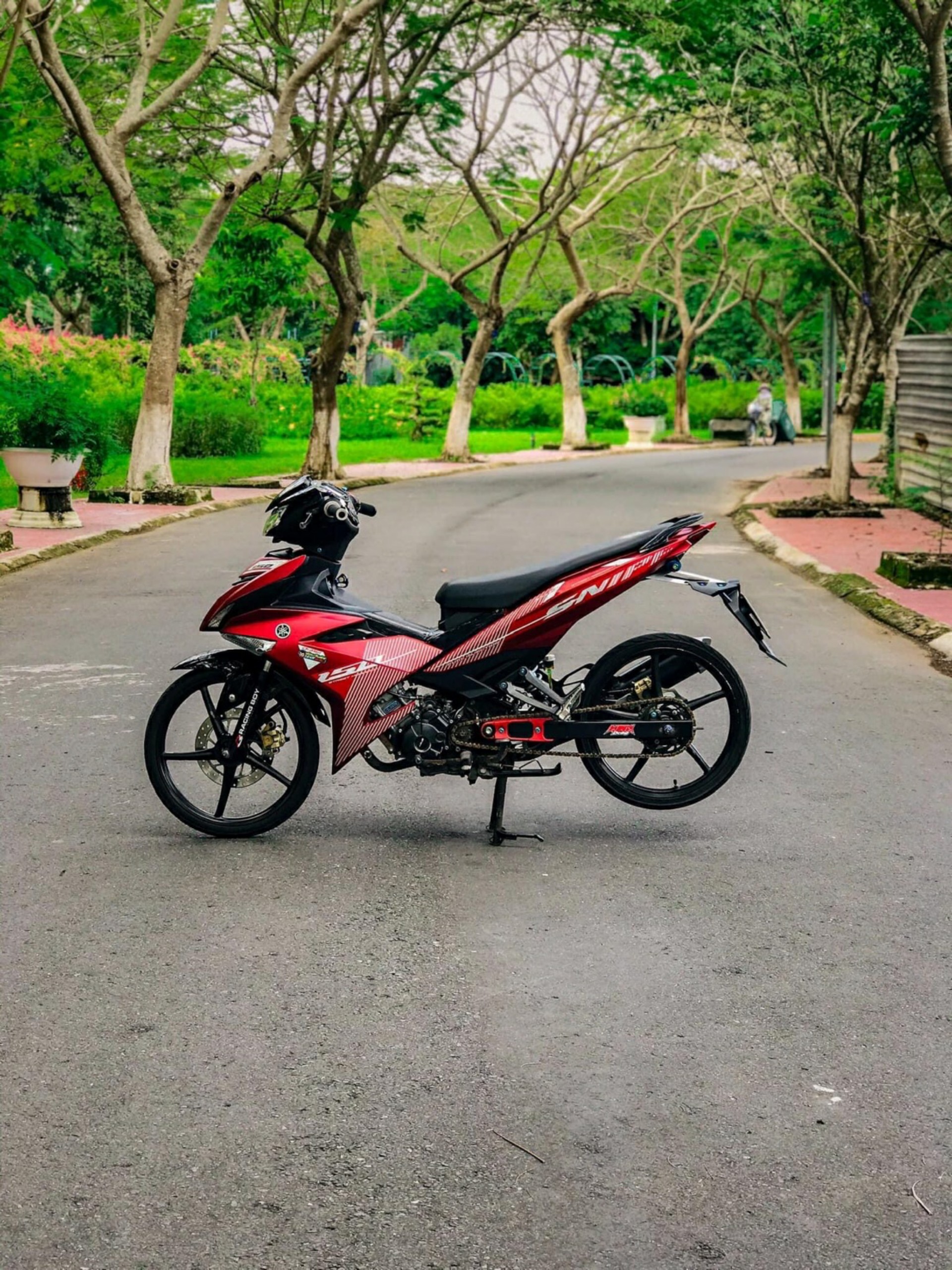 Tem exciter 150 snip sọc tặng kèm logo