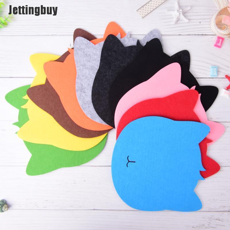 Jettingbuy Miếng Lót Chuột Chống Bụi Hình Mèo Miếng Lót Chuột Cho Máy Tính Máy Tính Xách Tay Màu Hồng