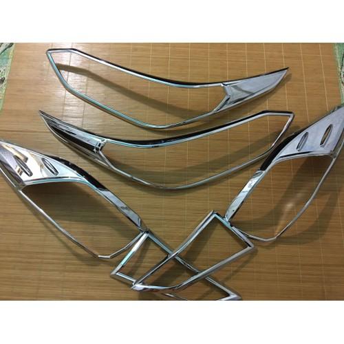 Full bo ốp đèn hậu pha vios fom 2019 mới nhất mạ crom cao cấp