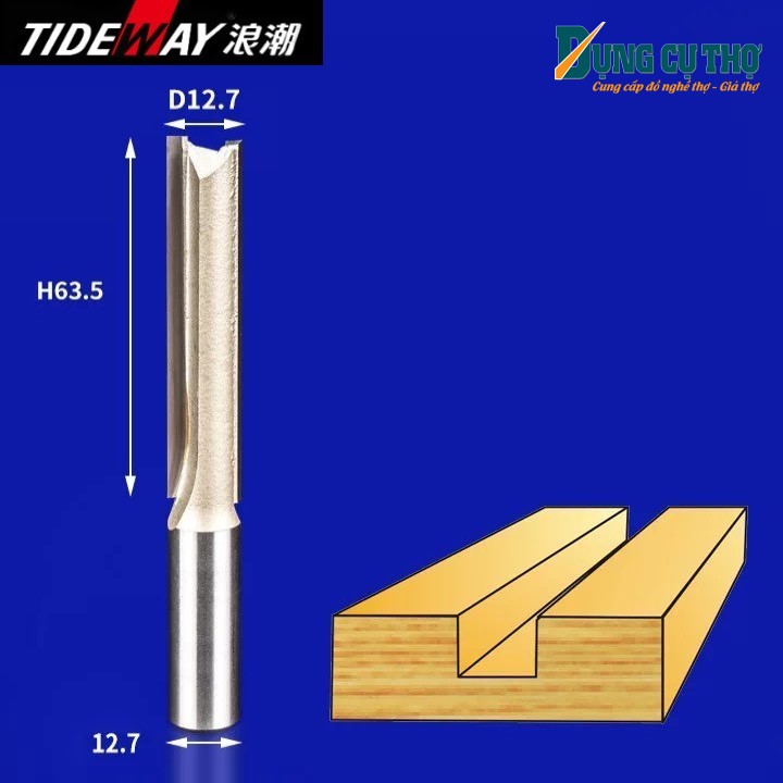 [Chính hãng] Mũi lấy nền dài không bi Tideway AC0103 cốt 12,7mm