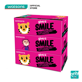 Bộ 3 Khăn Giấy Watsons Charity Smiles100 Miếng thumbnail