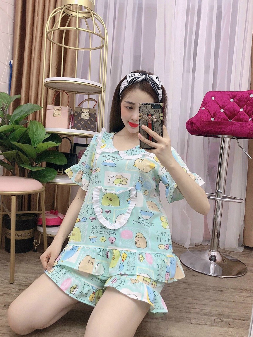 ĐỒ BỘ LỤA HÀN DỄ THƯƠNG SIZE DƯỚI 60KG