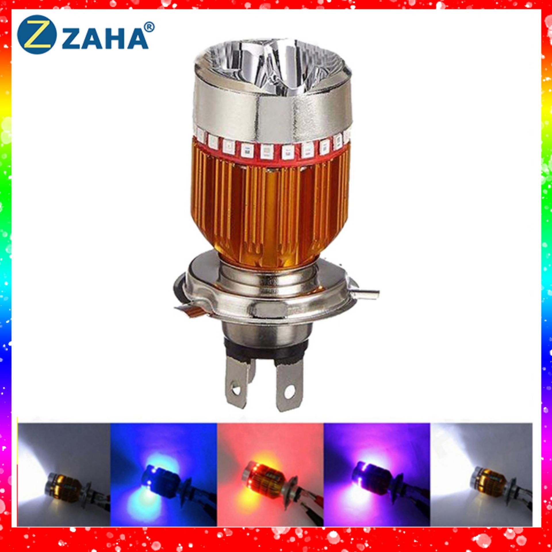 Đèn pha led H4 3 chân 7 màu Zaha Siêu quậy