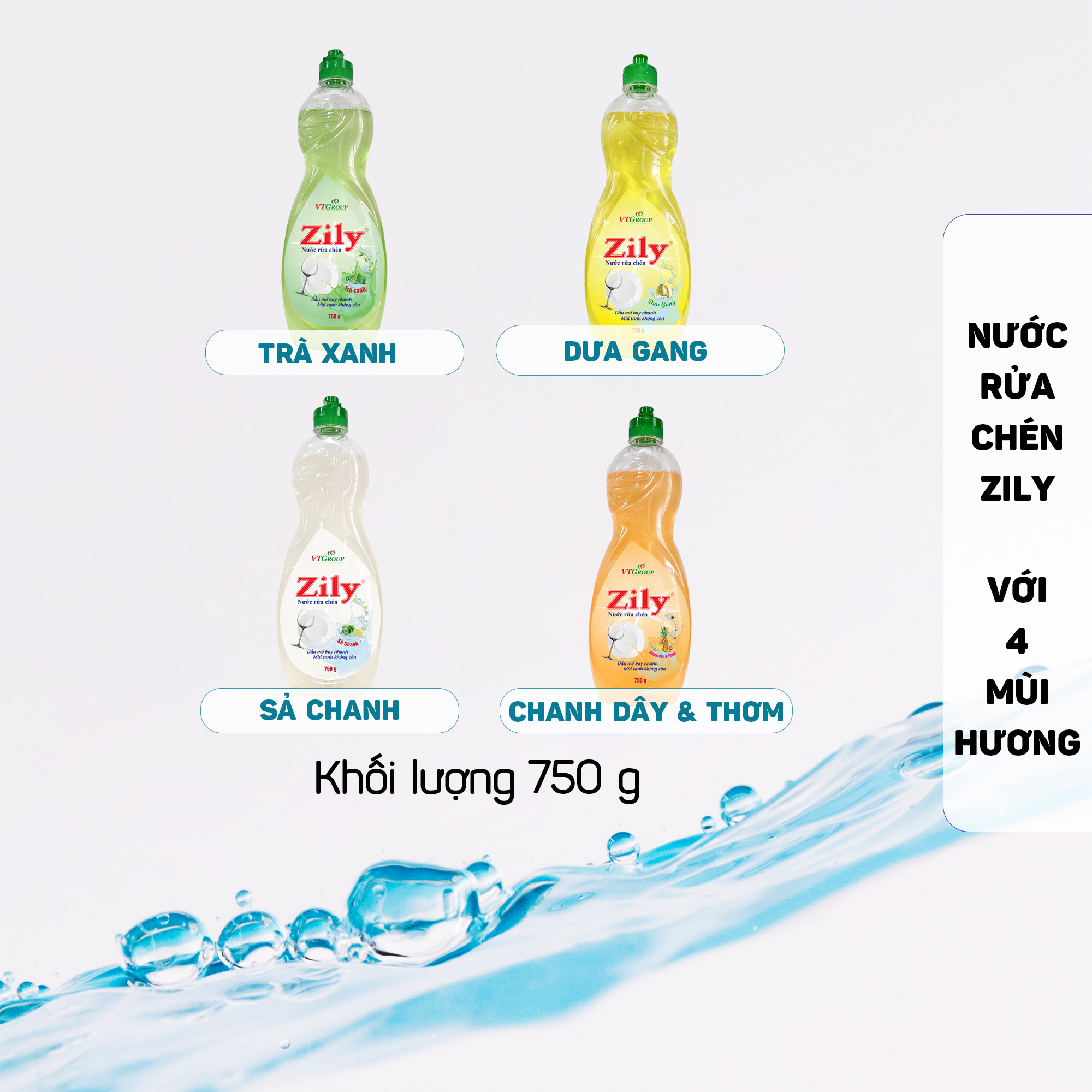 Nước Rửa Chén Zily Chai 750 g