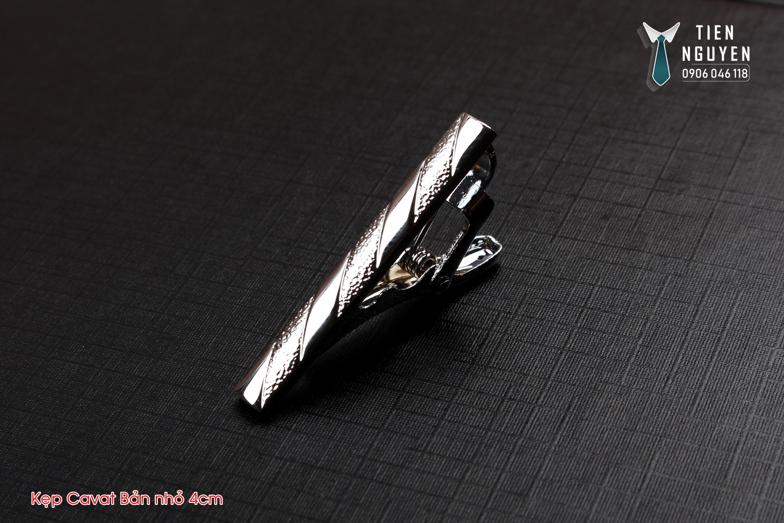 Kẹp Cà vạt nam bản nhỏ 4cm