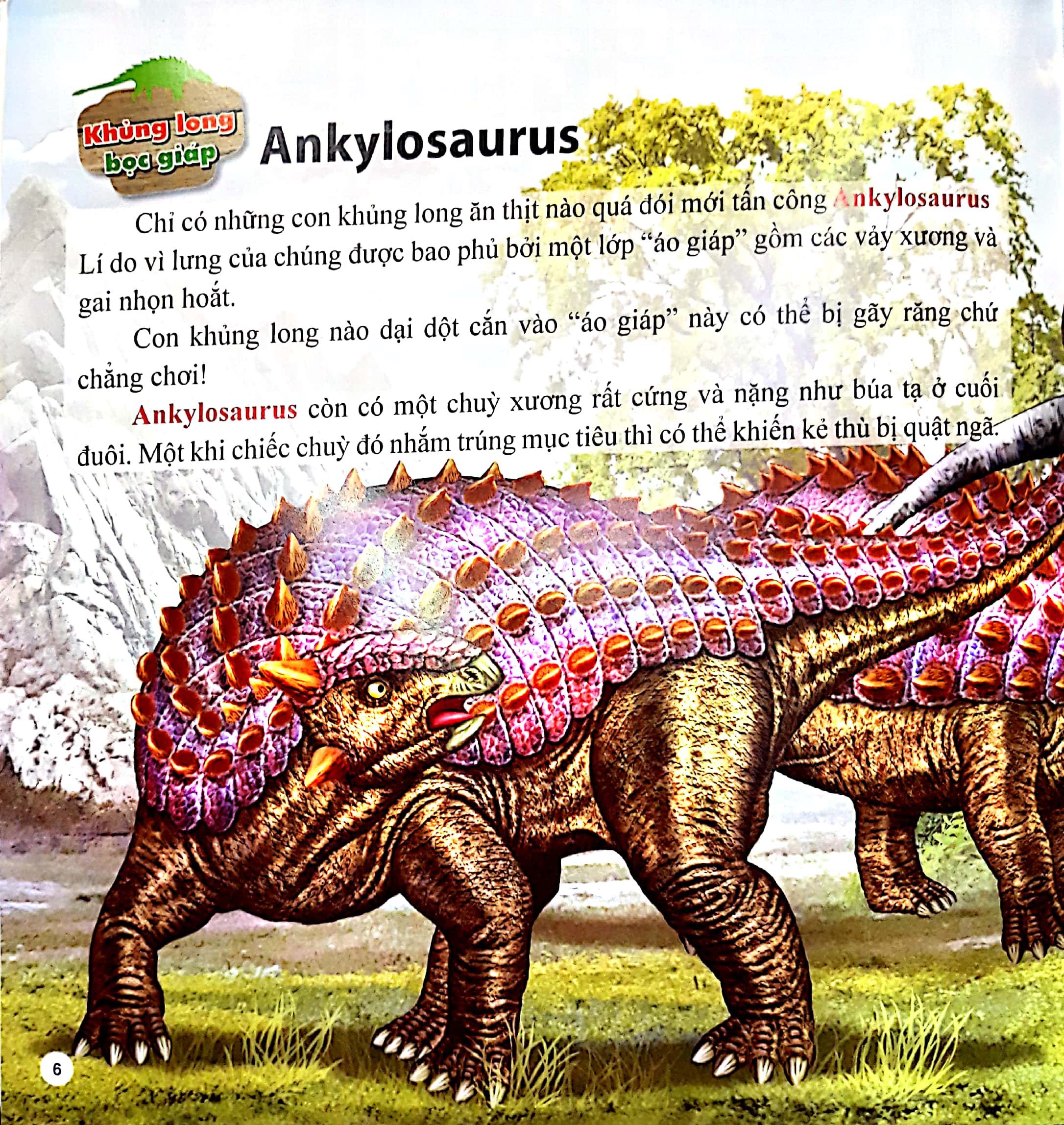 Fahasa - Khủng Long Bọc Giáp Ankylosaurus - Công Viên Khủng Long