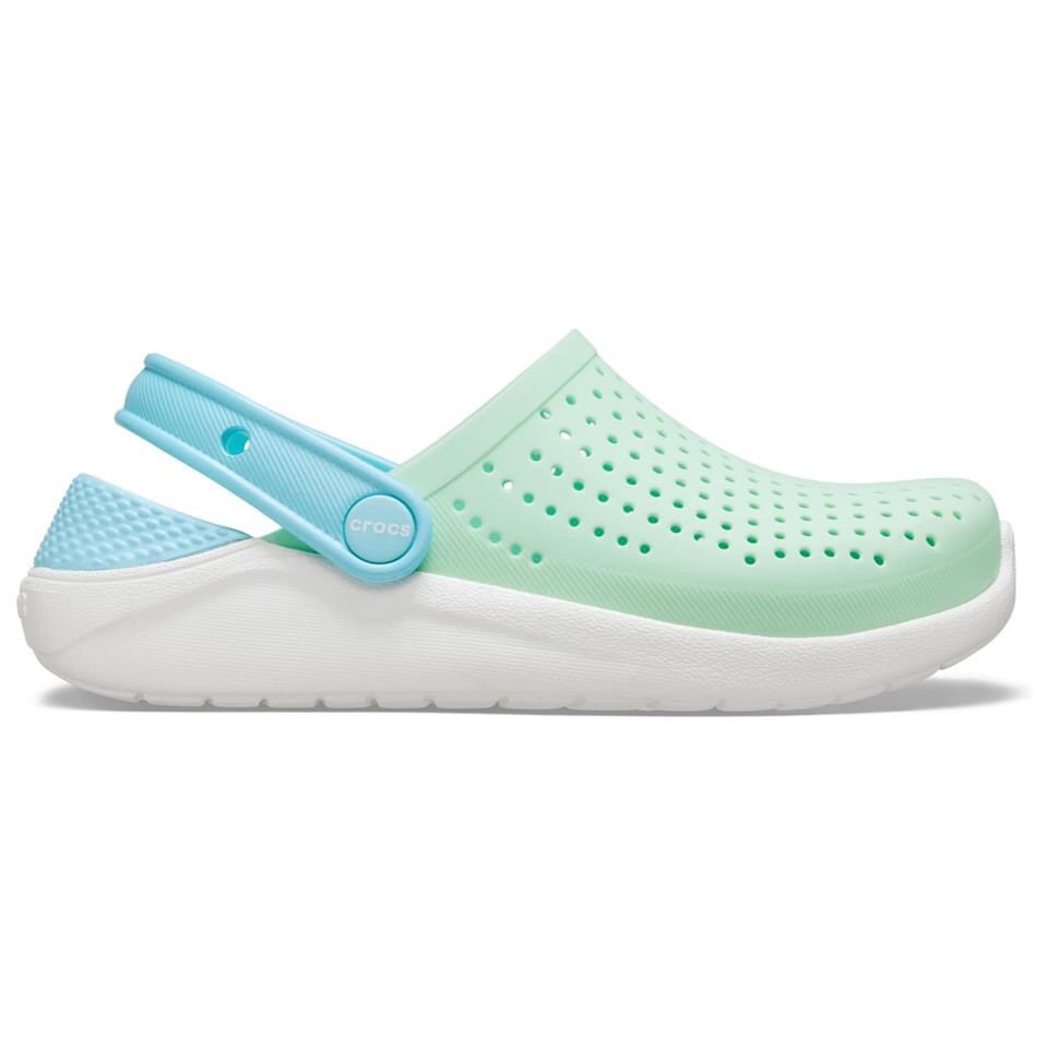SỤC CROCS LITERIDE TRẺ EM- MÀU XANH BẠC HÀ