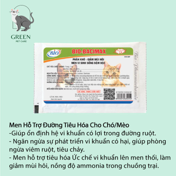 Men Hỗ Trợ Đường Tiêu Hóa Cho Chó Mèo Biotic Bio Gói 5gr