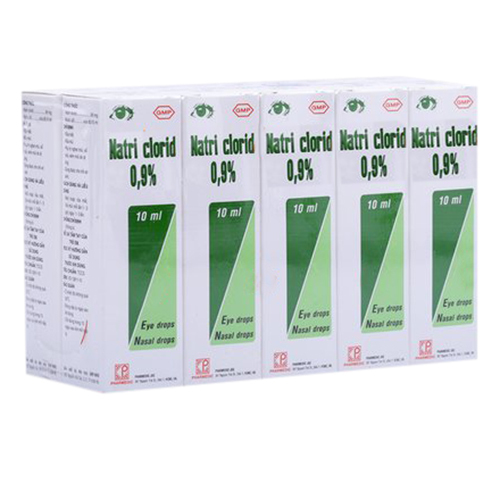 Dung dịch nhỏ mắt, nhỏ mũi Natri Clorid 0,9%