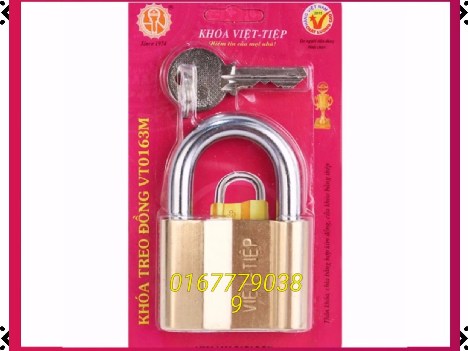 [HCM]khóa việt tiệp 63mm - VT0163M