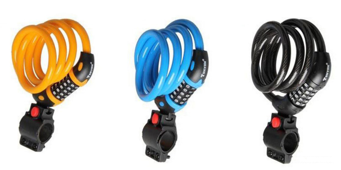 Ổ Khóa Dây 5 Số Chống Trộm Xe Đạp Xe Máy