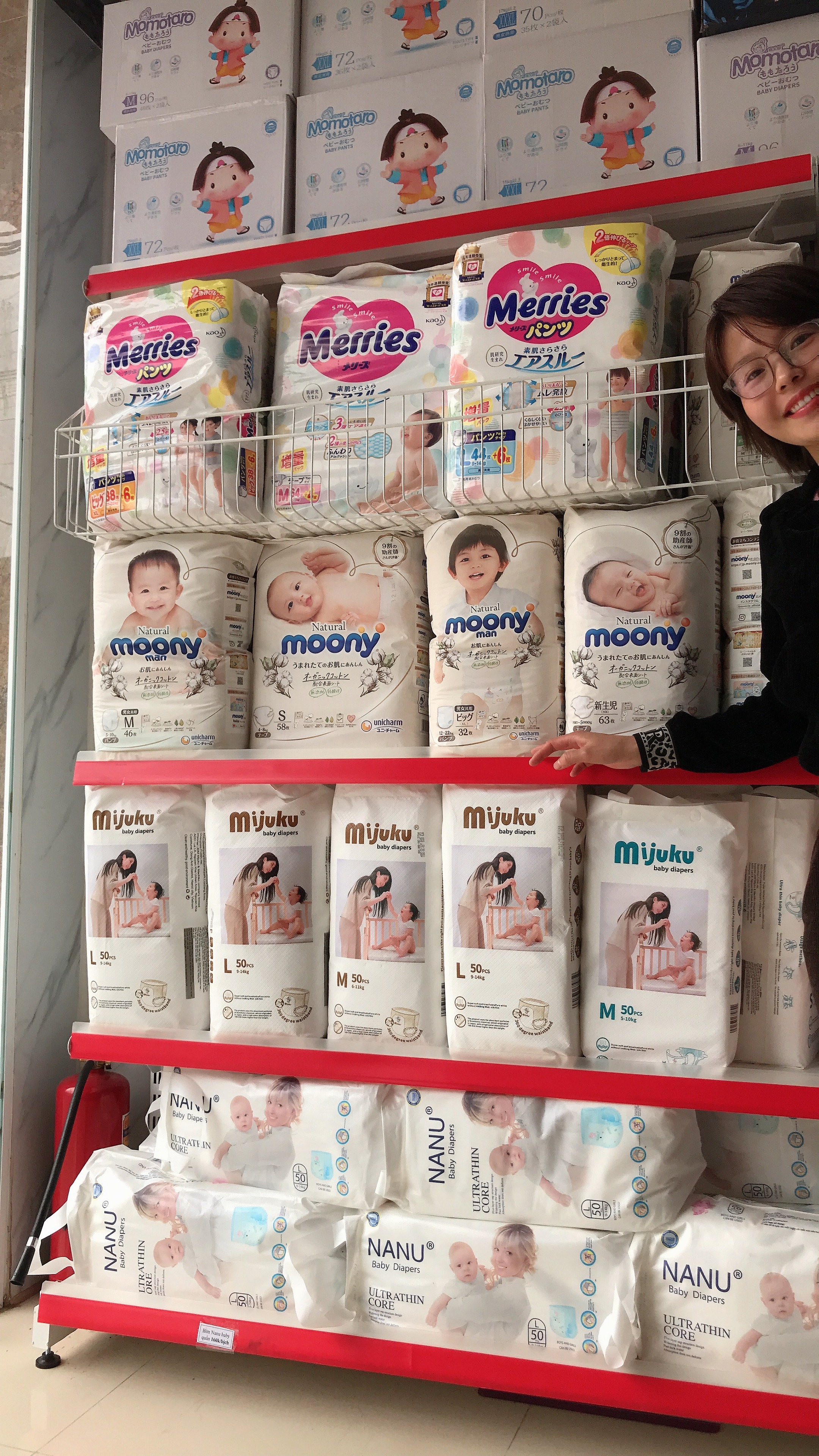 Bỉm Mijuku 100 miếng đủ size chính hãng