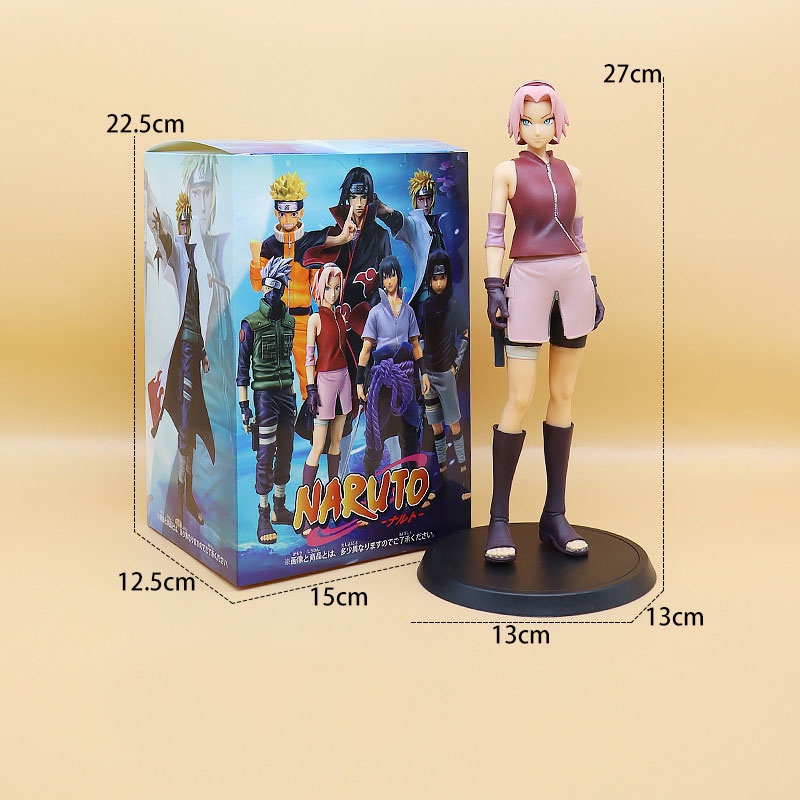 Mô hình Naruto chibi nhân vật Naruto Sasuke Sakura Gaara Itachi Kakashi Hinata Jiraira thế hệ 4 Figure Anime Naruto