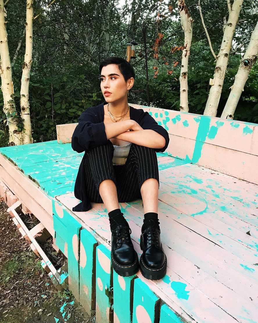 GIÀY cổ thấp DR.MARTENS 8053 LEATHER PLATFORM CHÍNH HÃNG