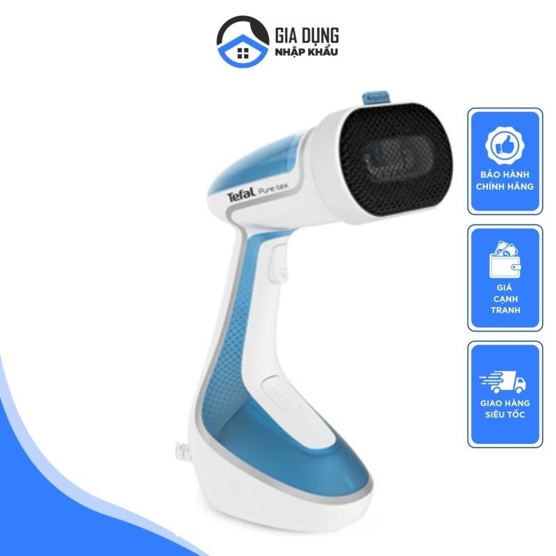 Tefal pure tex dt9530 handheld clothes steamer, 1700 w, 200ml, blue & white, dt9530