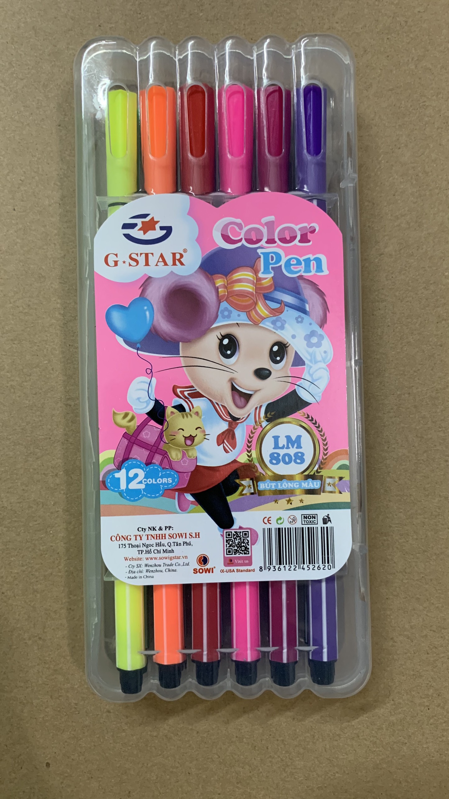 Bút lông màu 808 Gstar (12 MÀU)