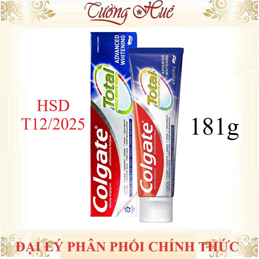 Kem đánh răng Colgate Mỹ Total Whitening 181g