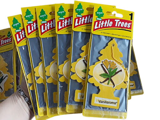 Giấy thơm cây thông khử mùi LITTLE TREES (Black Ice /lá cờ mỹ/ hương vani)