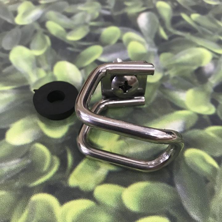 Móc treo đồ chữ U inox gắn xe máy