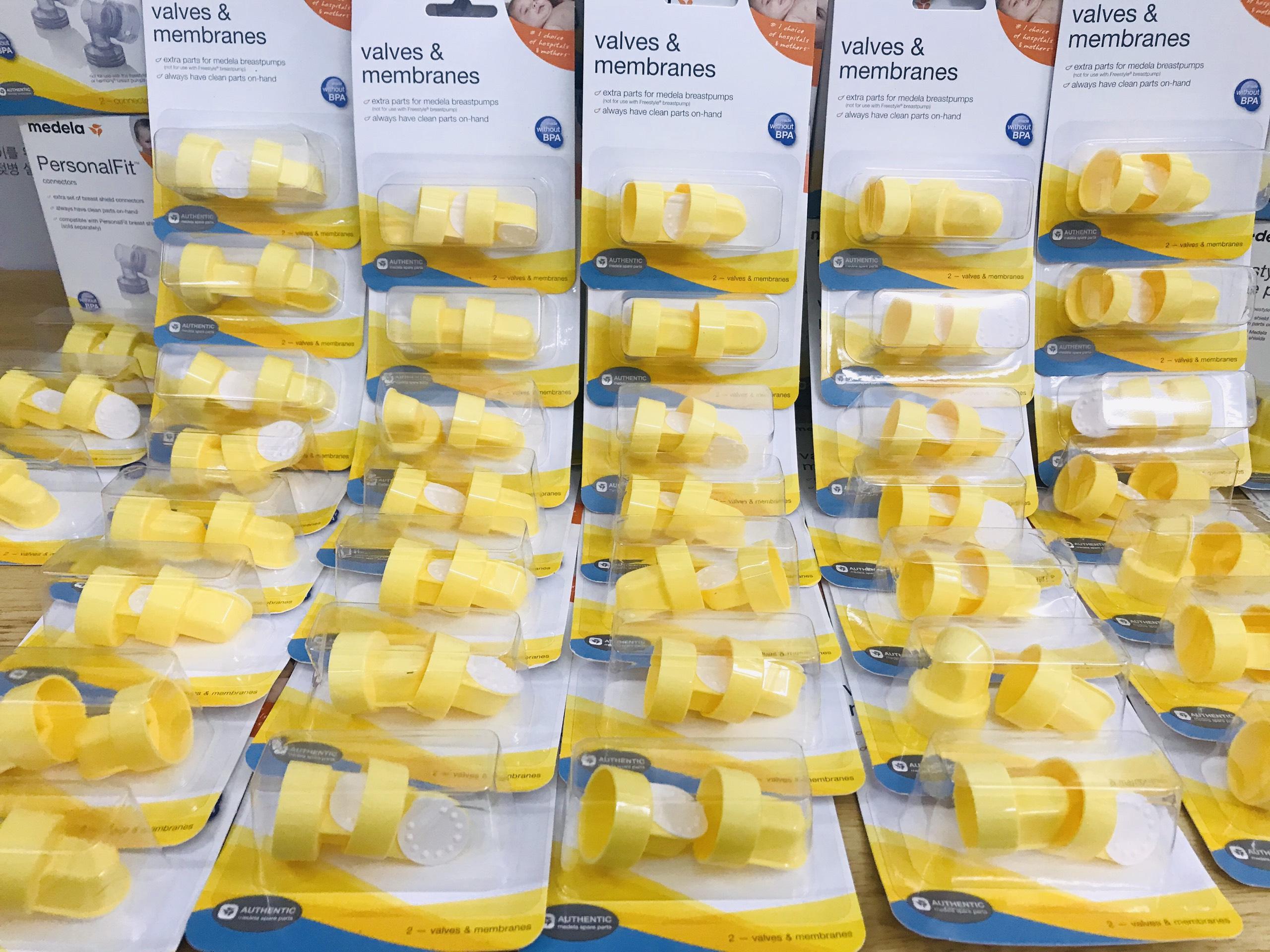 Set 2 van vàng và 2 gioăng trắng máy hút sữa Medela