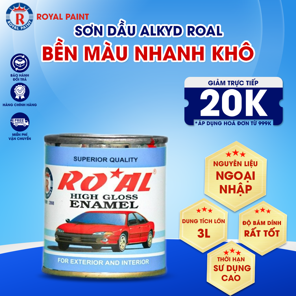 SƠN DẦU ALKYD ROAL (Loại 3L)