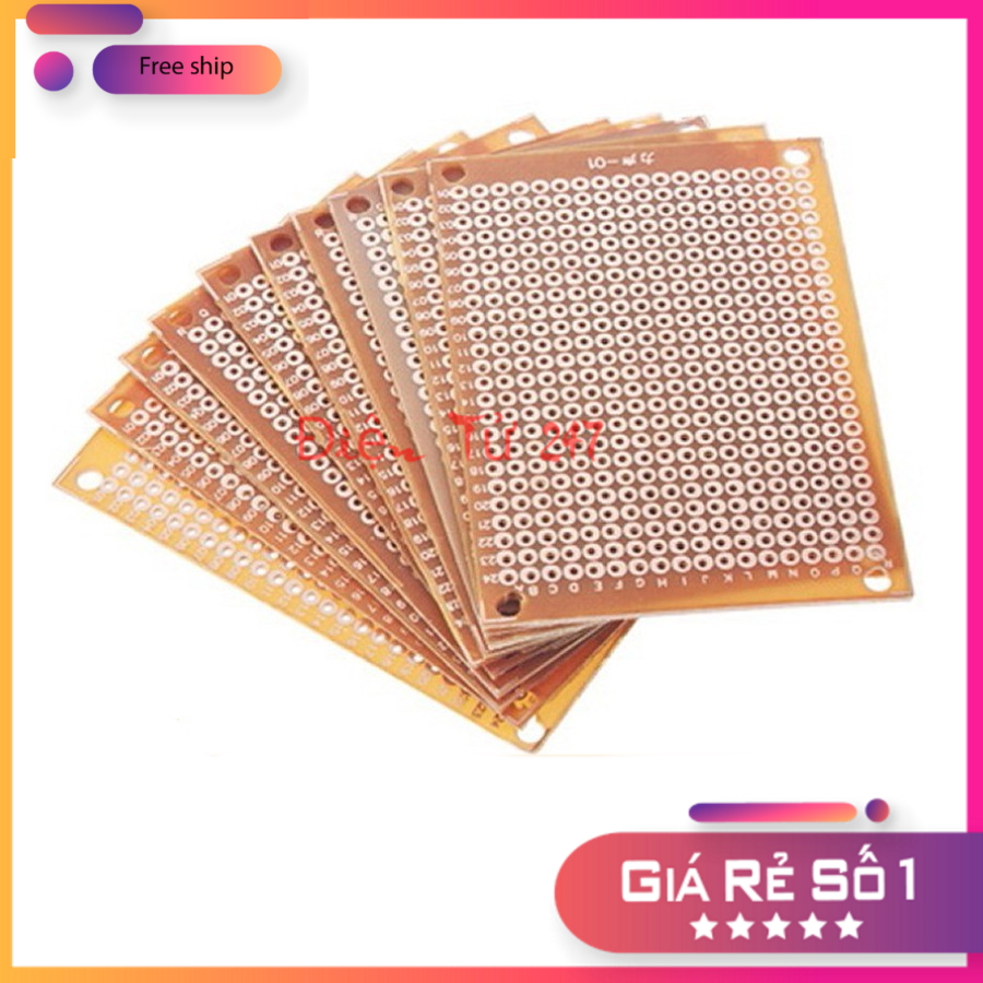 Bảng mạch - Board PCB đục lỗ 5x7cm (5 tấm)