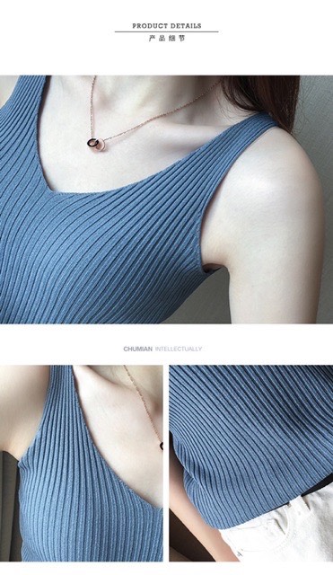 Áo sát nách cổ tim Quảng Châu