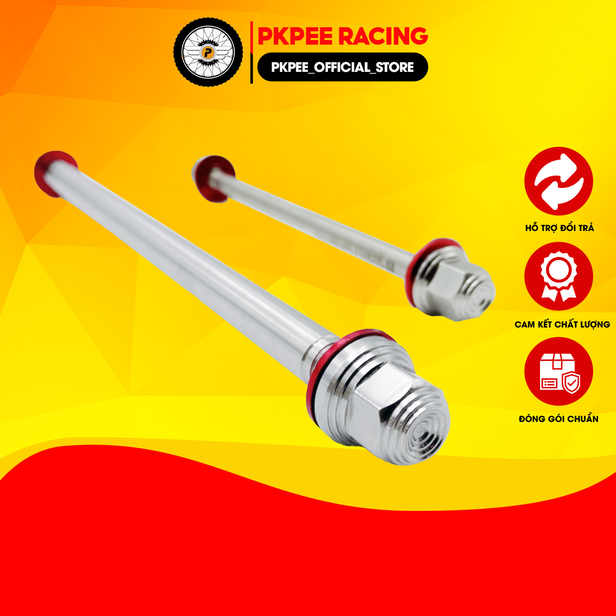 Combo Cặp Cốt Inox Tán Long Đền Đỏ Exciter 135/150/2010, Winner, Sonic, Satria, Future Led, Dream, Wave 100/RS - PKPEE