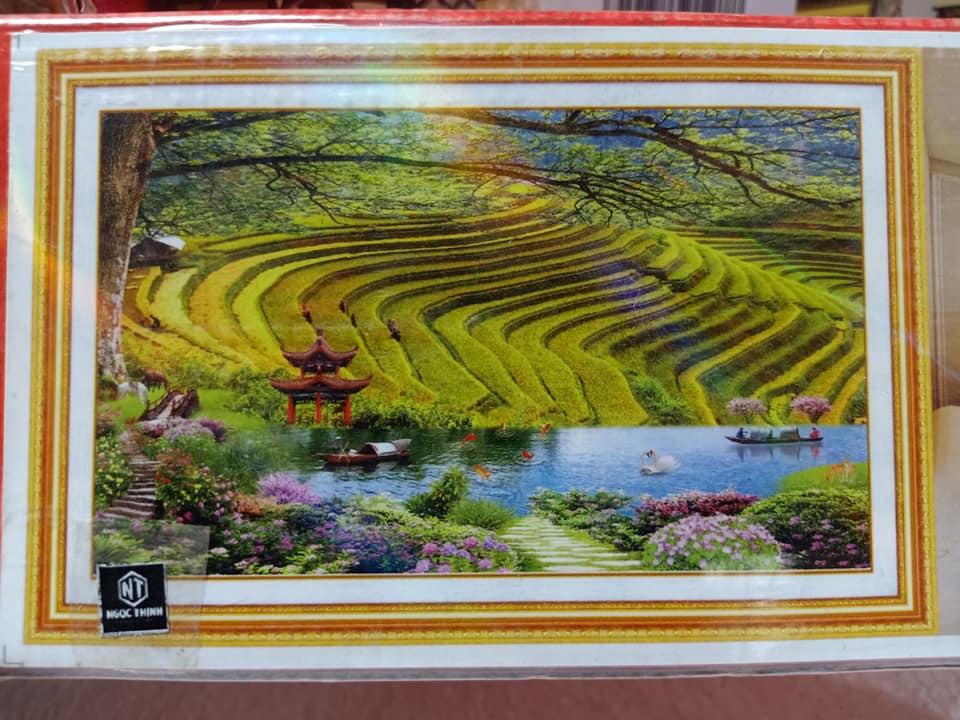 Tranh đính đá phong cảnh Sự kì diệu của tạo hóa VS137 KT: 120x76cm