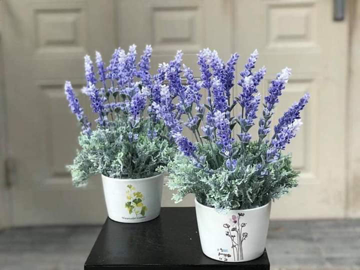 Cành hoa lavender 3 nhánh- Hoa giả