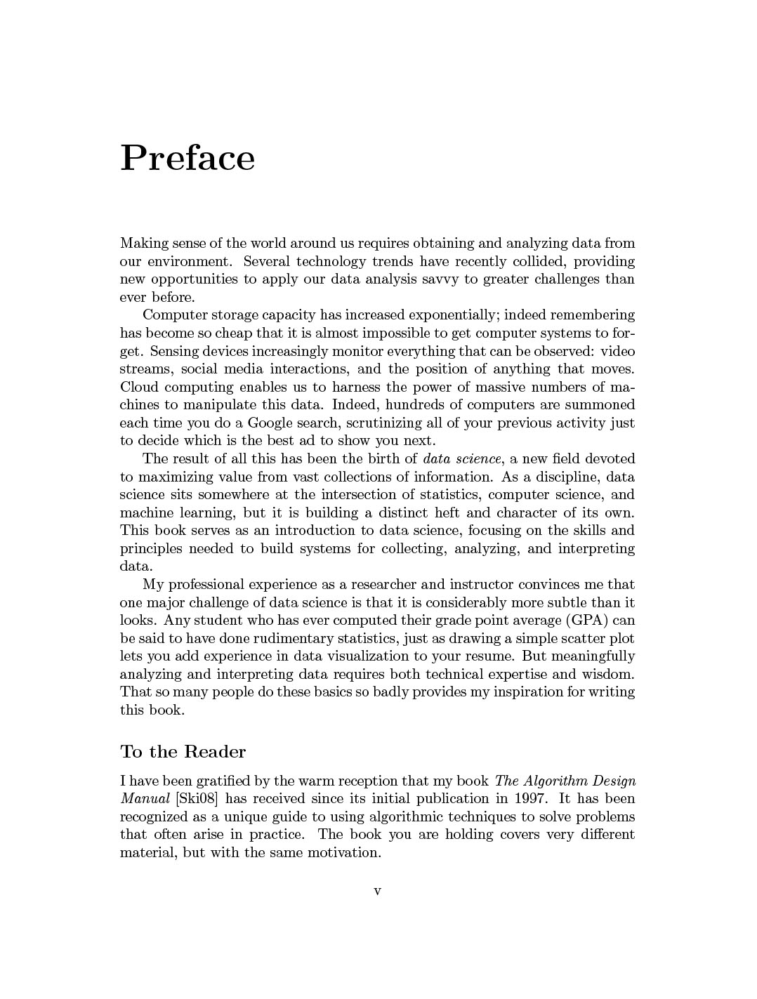 Sách The Data Science Design Manual
