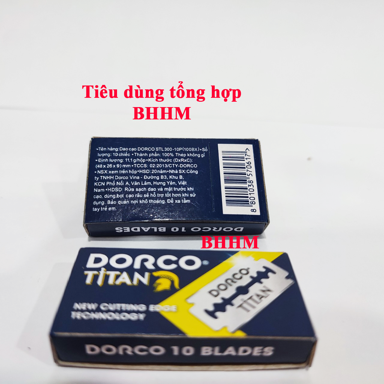 (Q8) 10 cái lưỡi lam (dao lam) DORCO.