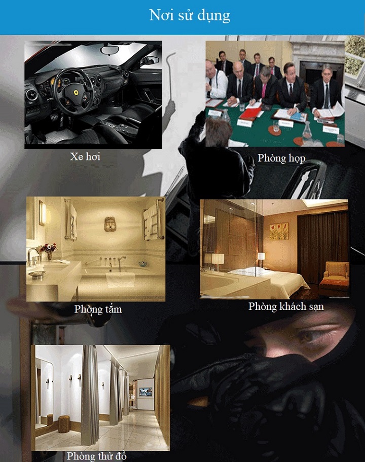 Máy phát hiện định vị, máy nghe lén, camera quay lén K18