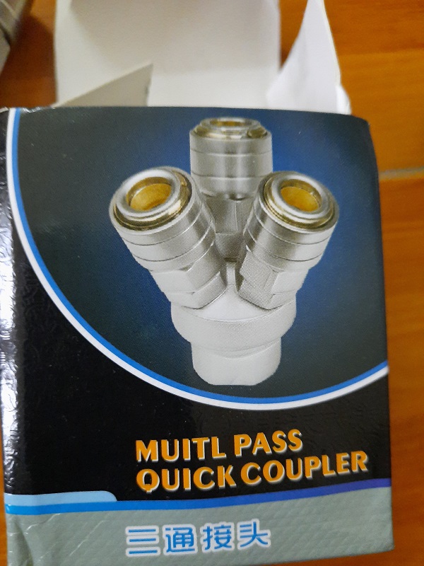 Chạc 3 Đầu Chia Hơi Máy Nén Khí - Cút 3 Đầu Cao Cấp Nhật bản