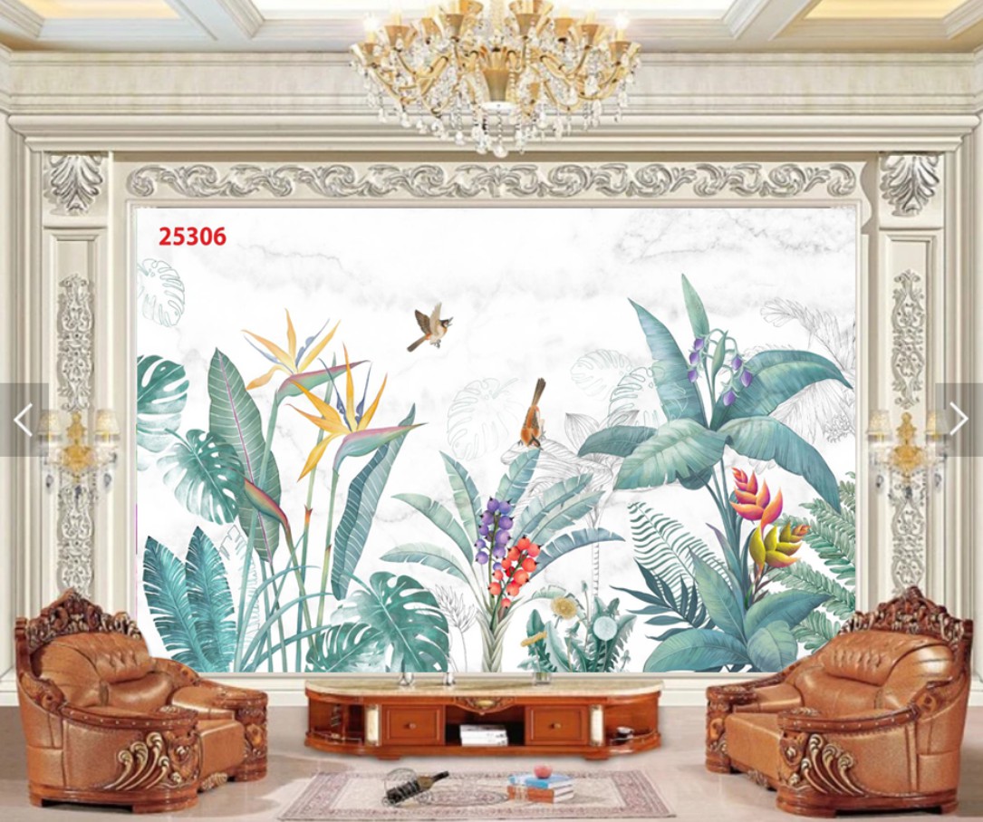 Decal tranh dán tường 3d  hiện đại trang trí nhà cửa phòng khách phòng ngủ chất liệu decal pp keo sẵn bóc dán PA