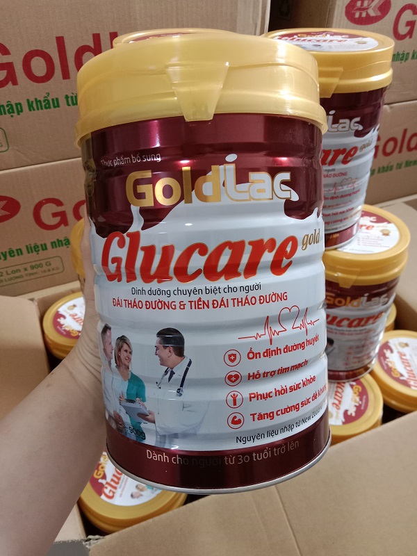Sữa dinh dưỡng dành cho người tiểu đường Glucare Gold 900G - Goldlac