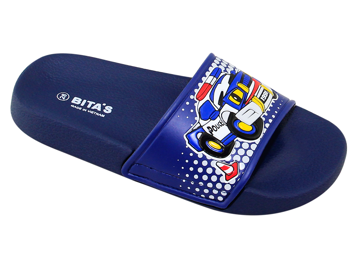 Dép quai ngang bé trai Bita's EBY.17 (Navy + Đen + Đỏ + Xám)