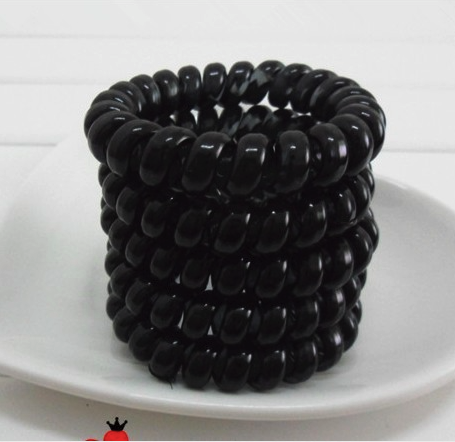 (Combo 3)  Dây Cột Tóc Dạng LÒ XO Size Lớn 5.5cm Đen P113