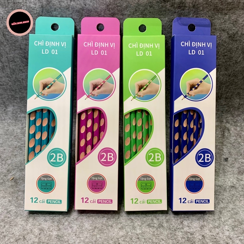 Hộp 12 chiếc chì định vị kèm gọt