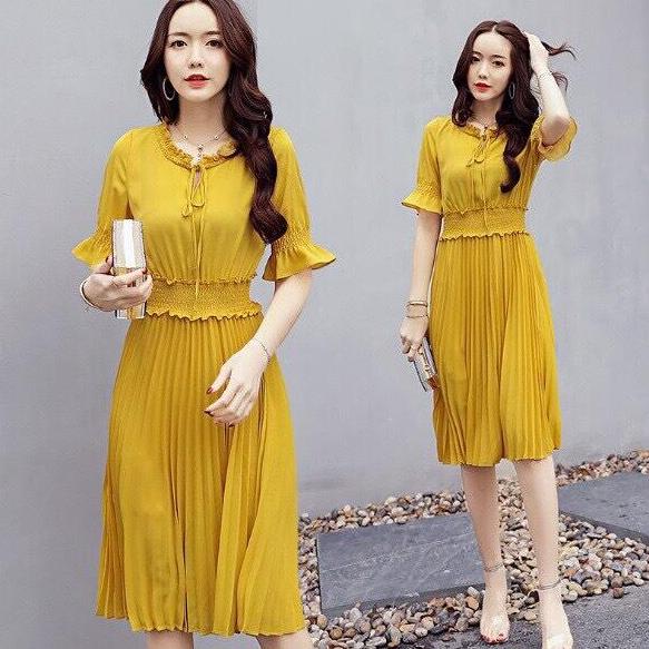 [HCM]Đầm xòe dập ly dễ thương