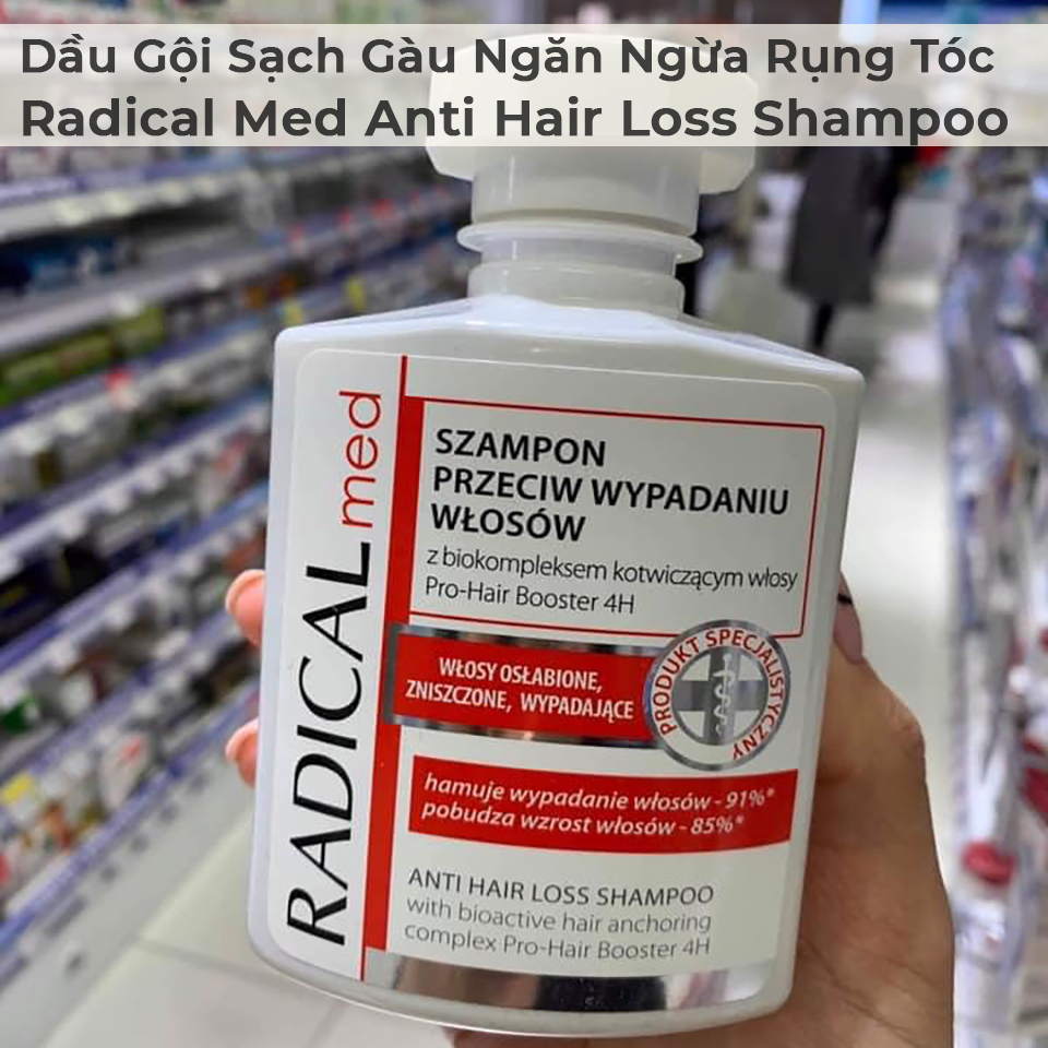 Dầu gội hỗ trợ ngăn rụng tóc RADICAL MED