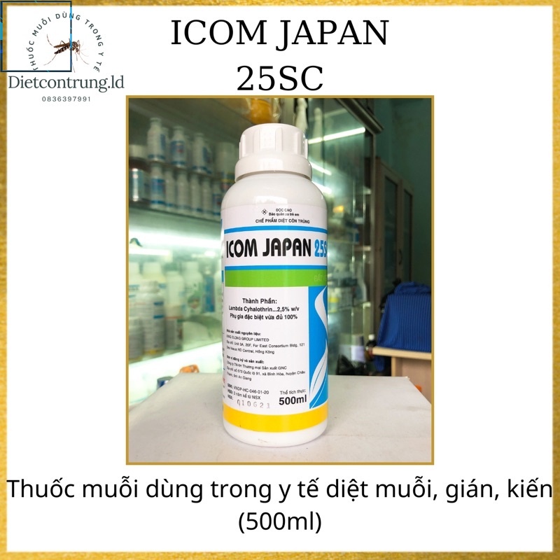 ICOM JAPAN 25SC - thuốc diệt côn trùng (500ml) .