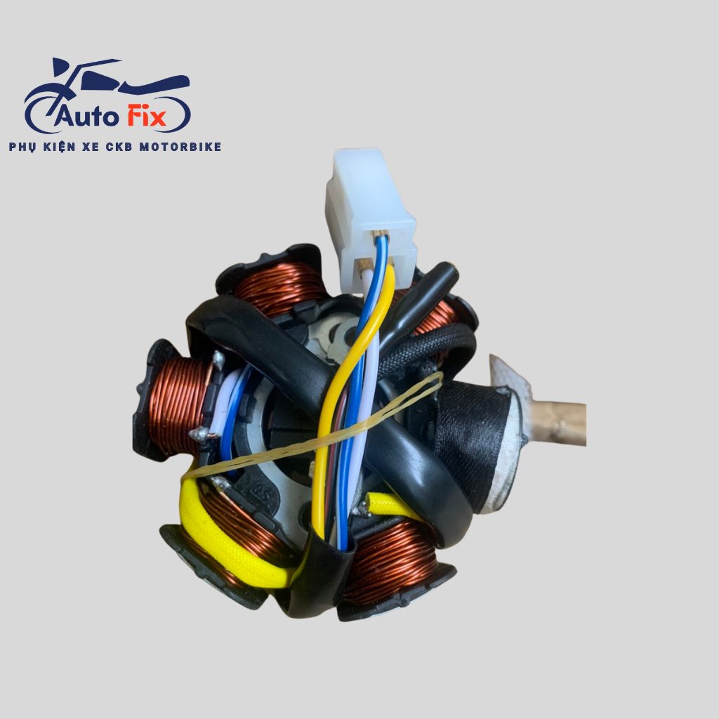 Cuộn Lửa Xe Wave Alpha dây đồng 6 múi, 3 rắc đánh lửa tốt chất lượng cao