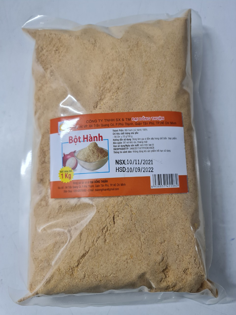 [GÓI LỚN 1 Kg] Bột hành tây thực phẩm [VN] ĐẠI ĐỒNG THUẬN Onion Powder (ddt-hk)