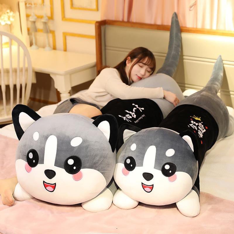 Chó Husky Nhồi Bông Mặt Ngáo Siêu Đẹp