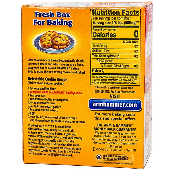 Bột Pure Baking Soda Arm Hammer 454g