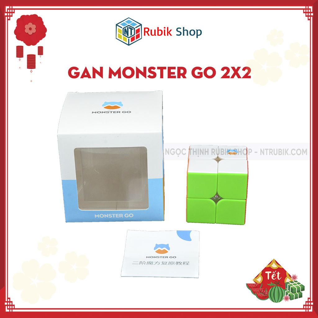 [Hoàn tiền 10%][Siêu hót Gan Monster Go] Rubik 2x2x2 GAN monster go Stickerless